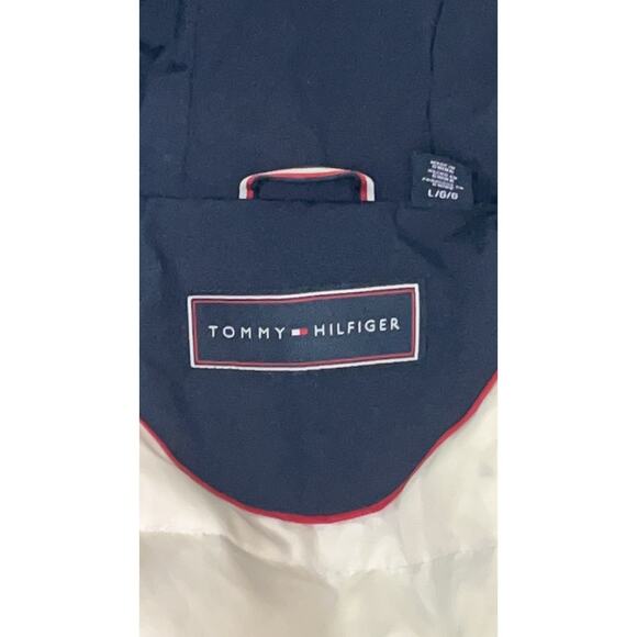 TOMMY HILFIGER Red & Blue Coat Size L NEW - Picture 7 of 14